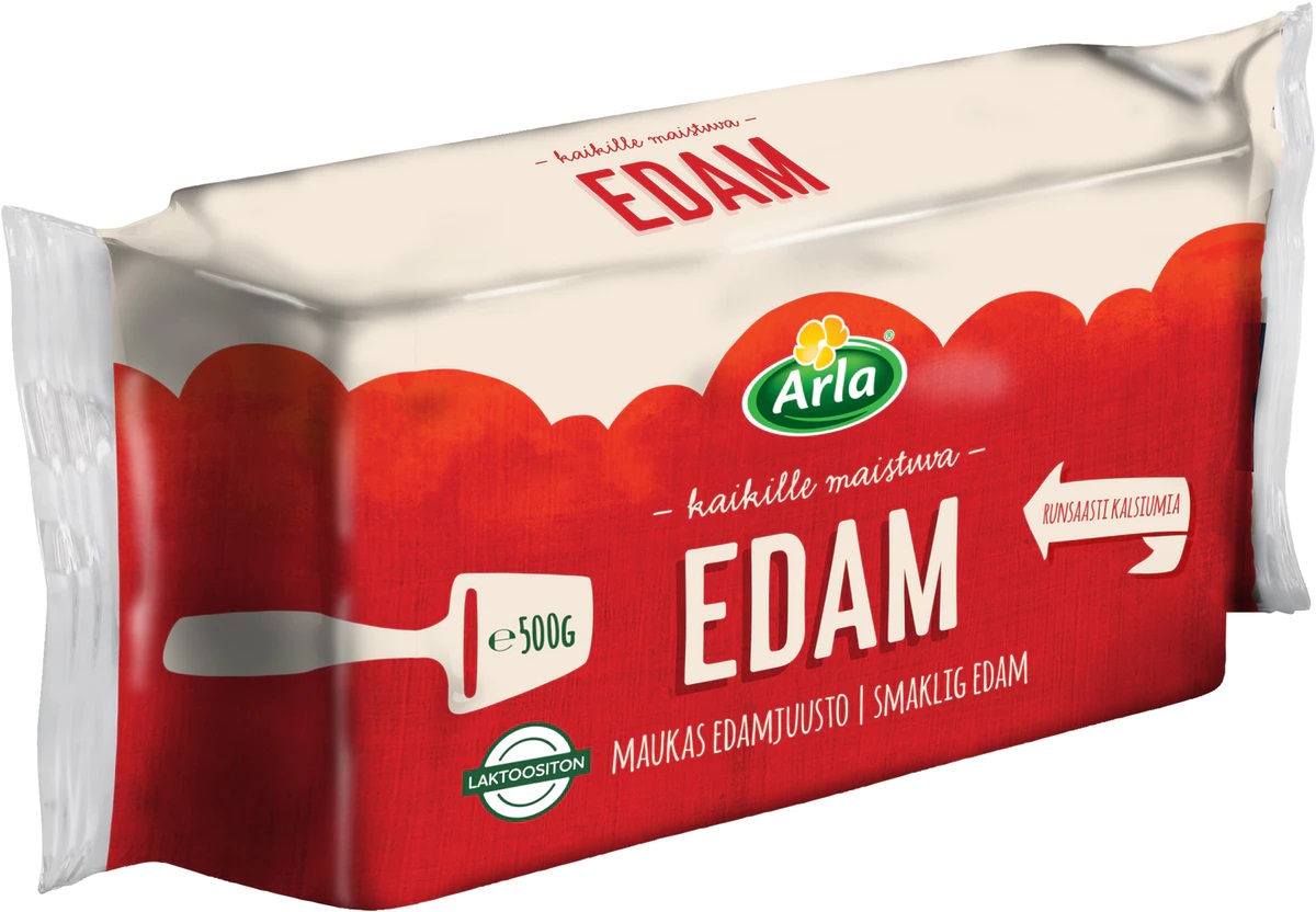 Arla Edam cheese 500 g (Lactose-free)